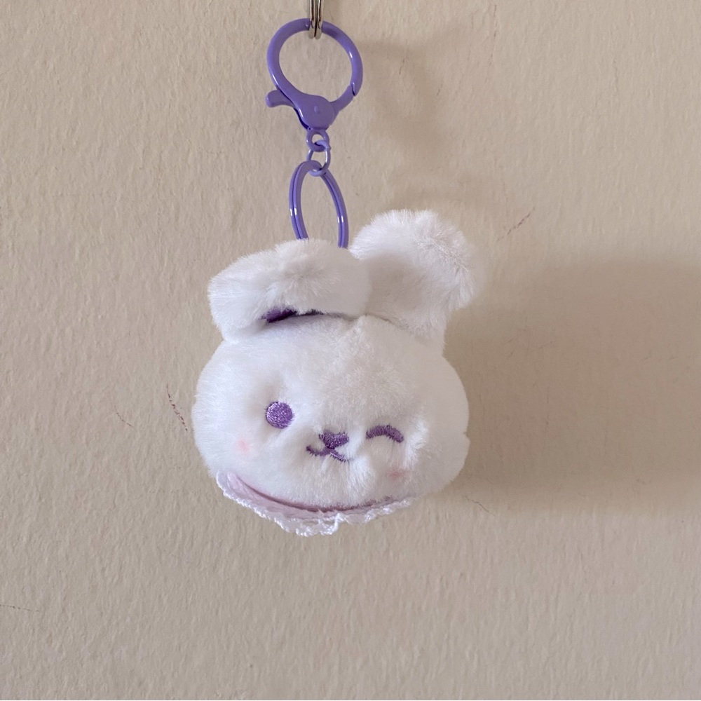 Kawaii Small Stuffed Bunny Keychain